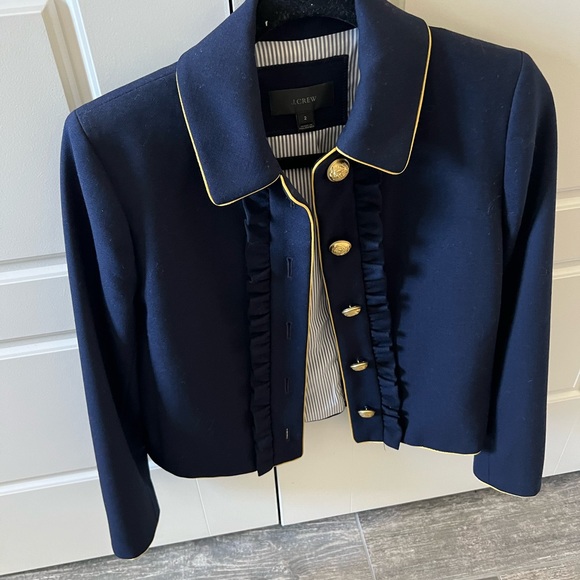 J. Crew Navy Jacket - Picture 2 of 4